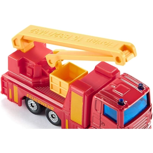 Strażacki pojazd ratowniczy z podnoszonym koszem model metalowy SIKU S1080